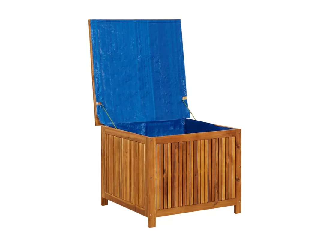 Boîte de rangement de jardin 75x75x58 cm Bois d'acacia solide