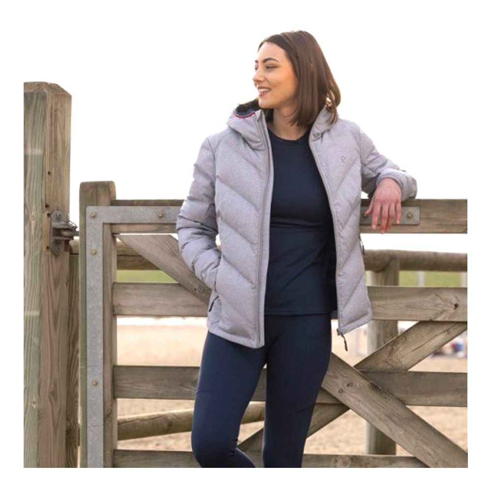 Equitheme LARA - Doudoune Femme gris chime