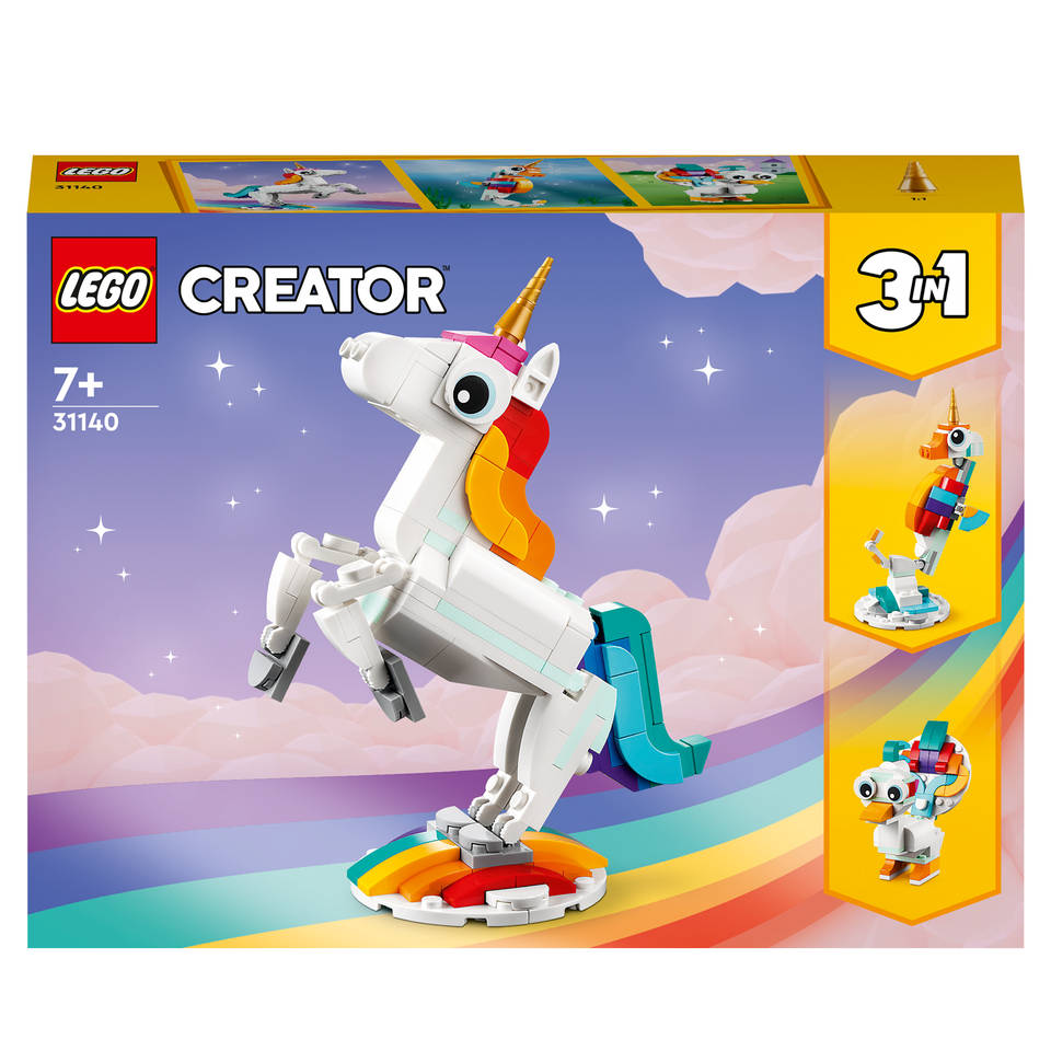 LEGO Creator 3-in-1 magische eenhoorn 31140