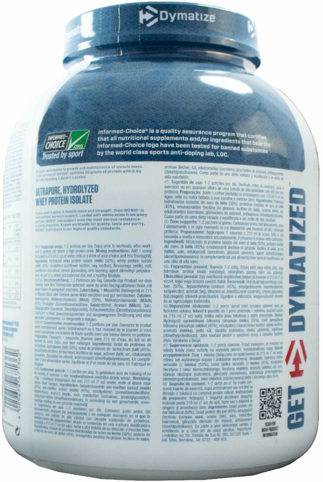 Dymatize ISO100 900g