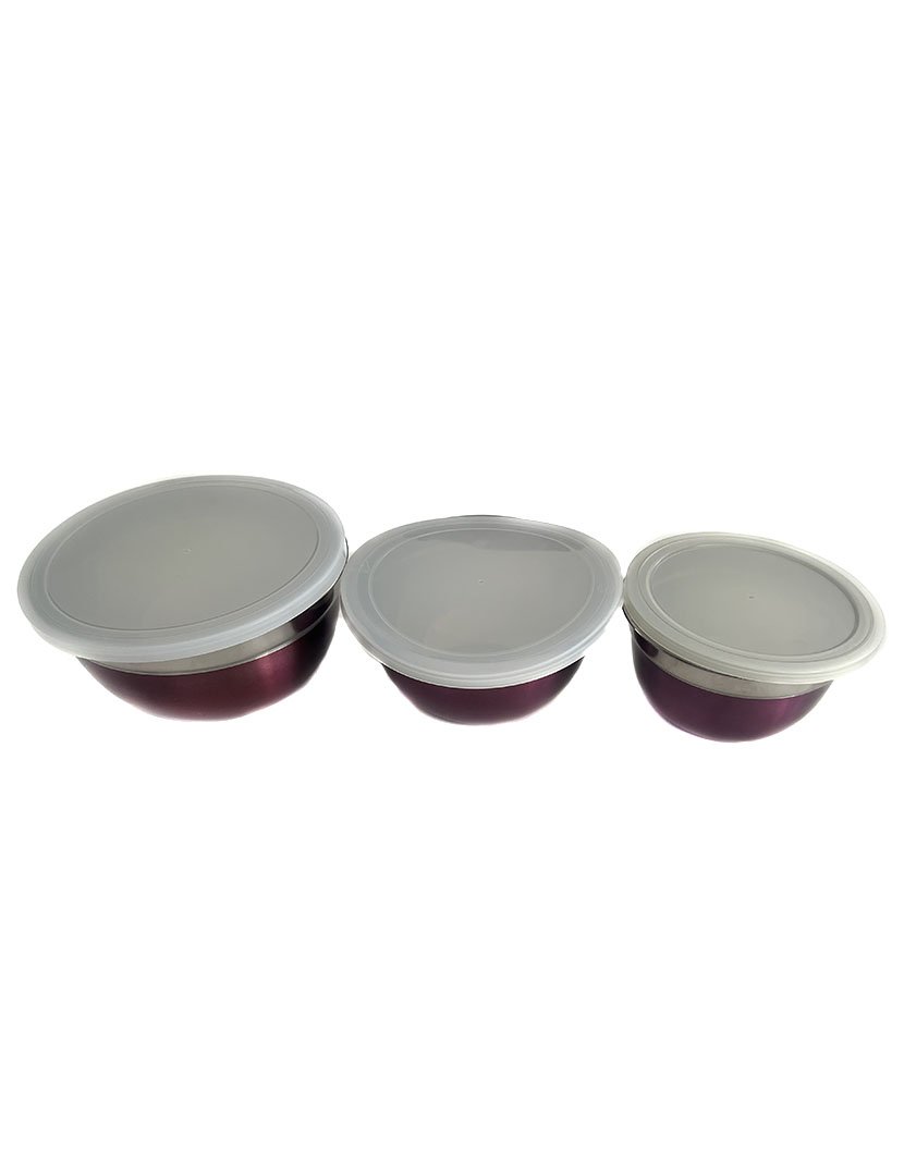 Set of Purple Stainless Steel Cups