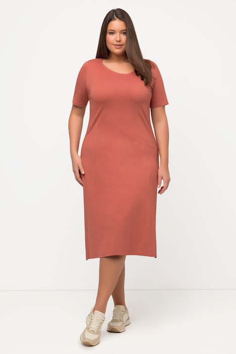 Jerseykleid, Quernaht, Halbarm, Biobaumwolle