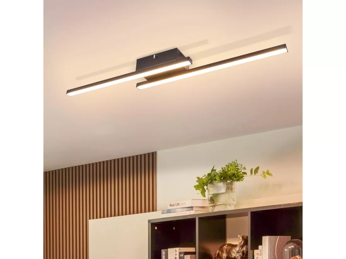 NETTLIFE Plafonnier LED blanc 12W 3000K moderne