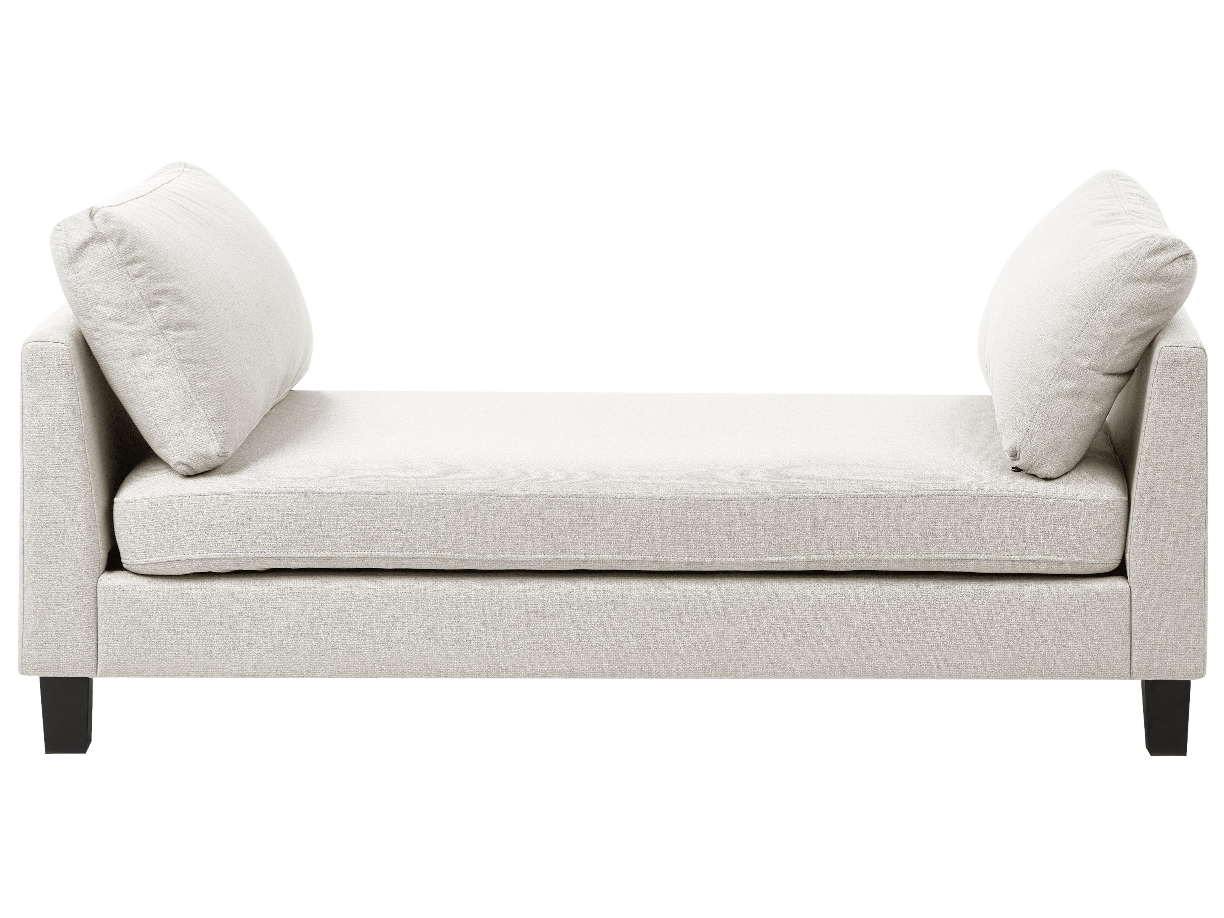 Chaise longue ARCHIANE Stof Lichtbeige