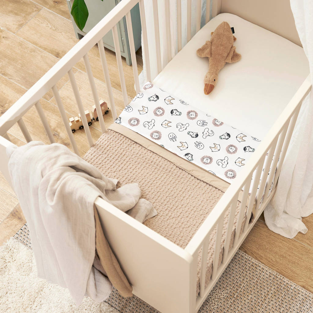 ledikantdeken Waffle Cotton sand