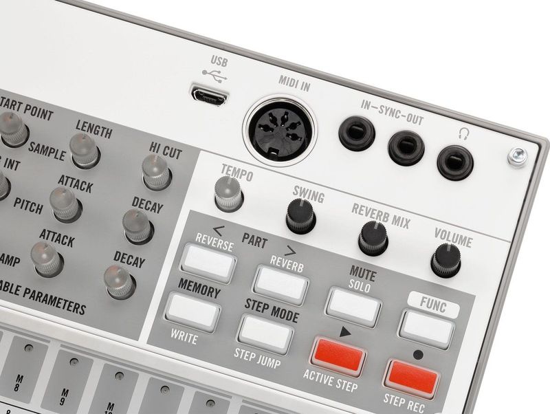 Korg - Volca Sample 2 - Synthesizer - Grijs - MIDI-controller