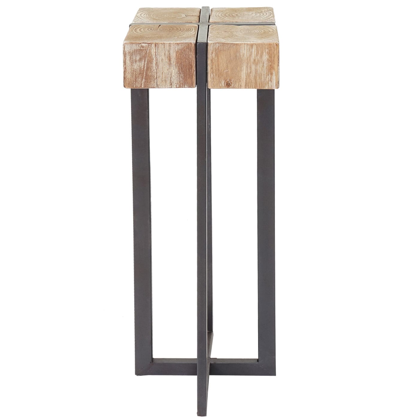 Blumentisch MCW-A15, Beistelltisch Tisch Blumensäule, Tanne Holz rustikal massiv MVG-zertifiziert 100x32x32cm