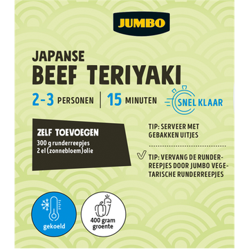 Jumbo Gesneden Verspakket Japanse Beef Teriyaki 2-3 Personen
