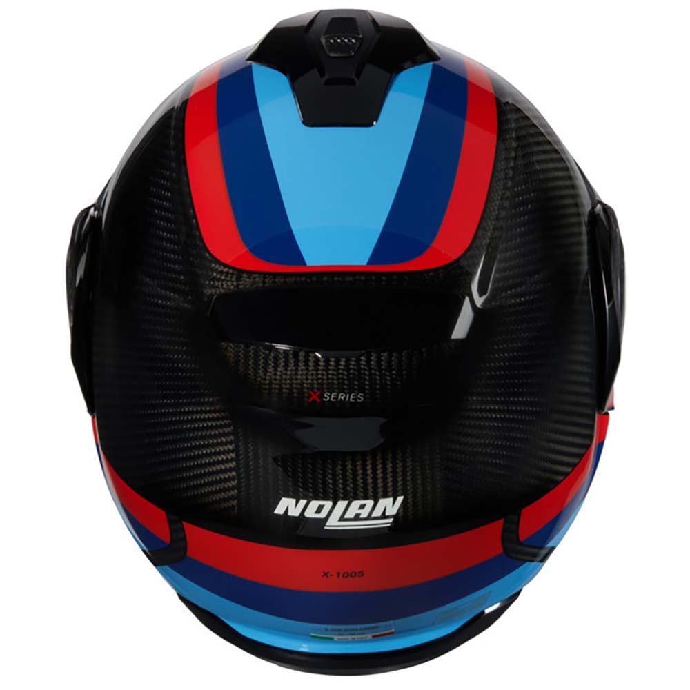 Nolan - Casque X-1005 Ultra Carbon Gran Tour Carbone / Bleu / Rouge / Turquoise / Brillant