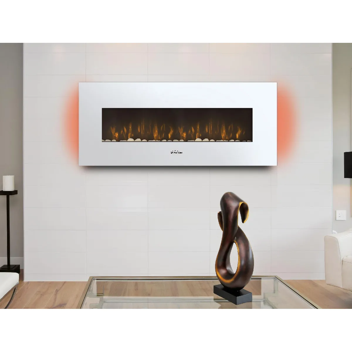 Purline CHE-505 Cheminée murale inox