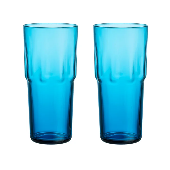 Iittala - Solare Trinkglas, 0,39 l, electric blue (2er-Set)