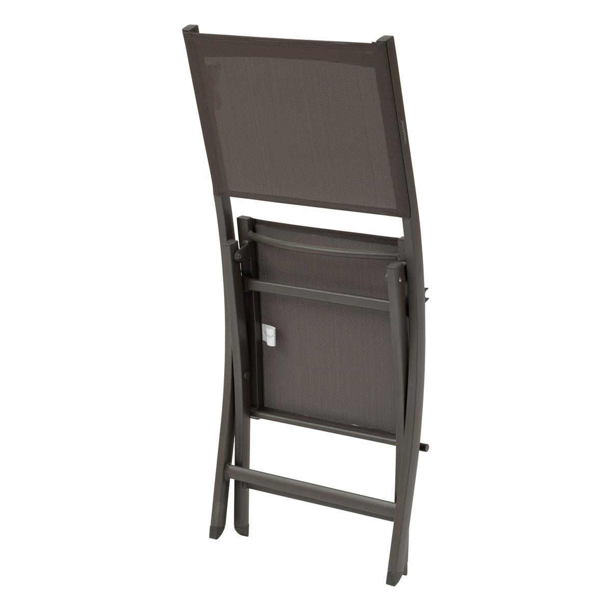 CHAISE ESSENTIA PLIANTE WENGE PRALINE