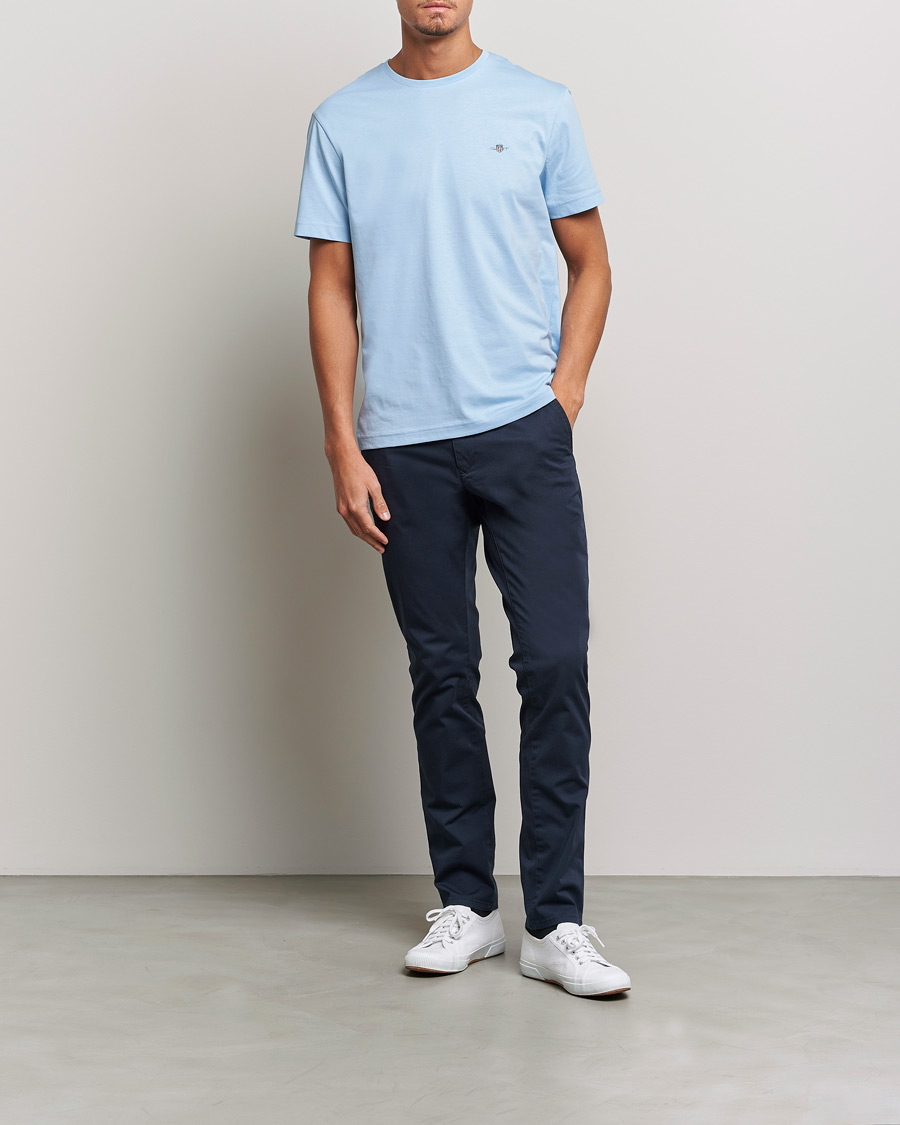 GANT The Original Solid T-Shirt Capri Blue