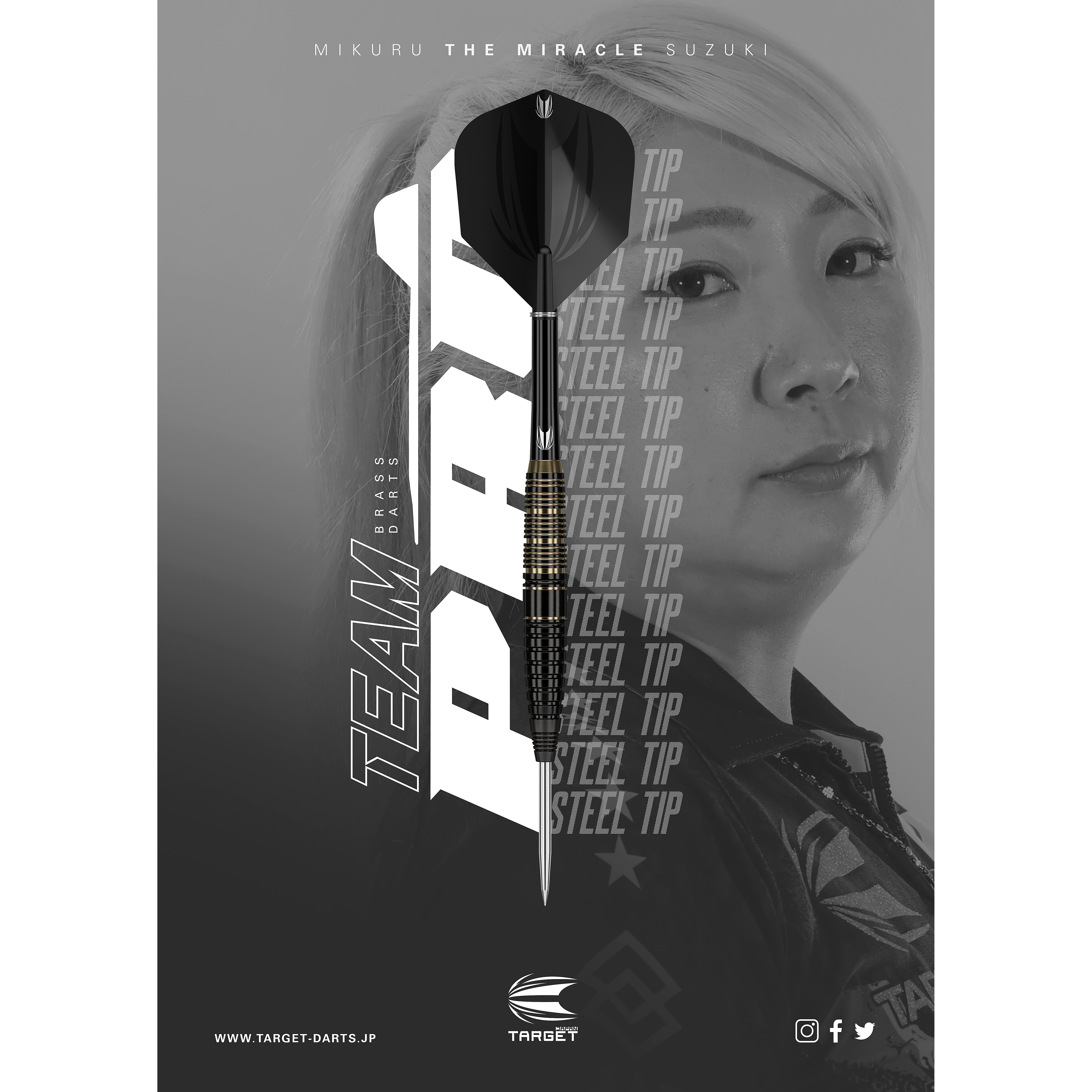 Target Japan - Team Pro - Mikuru Suzuki Brass - Steeldart