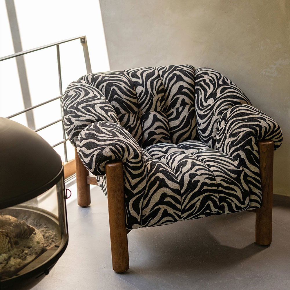 Pre-order Fauteuil James zebra