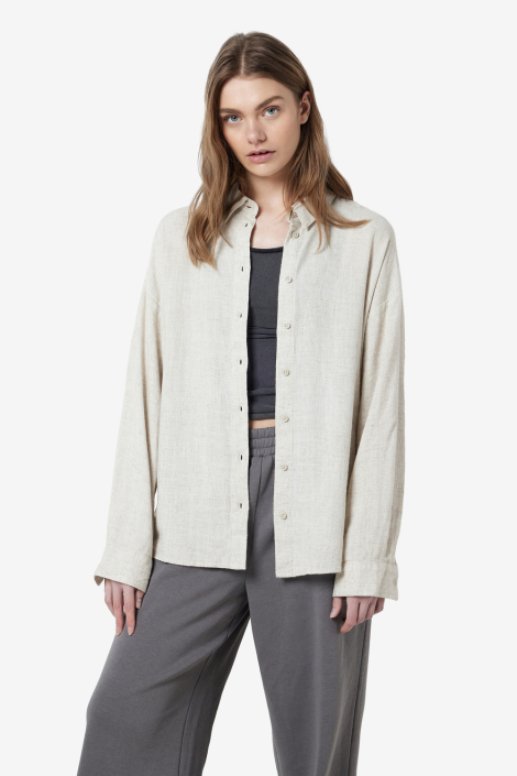 Noisy may beige dames blouse