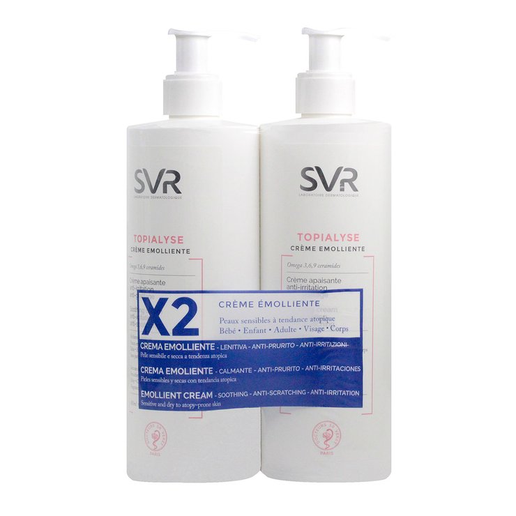 Topialyse crème émolliente 2x400ml