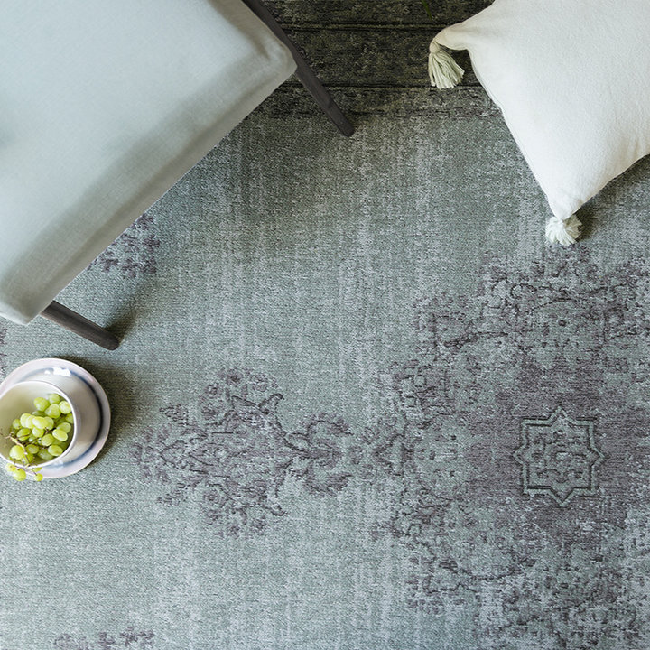 Vintage vloerkleed - Dreams Groen/Grijs | Vintage look
