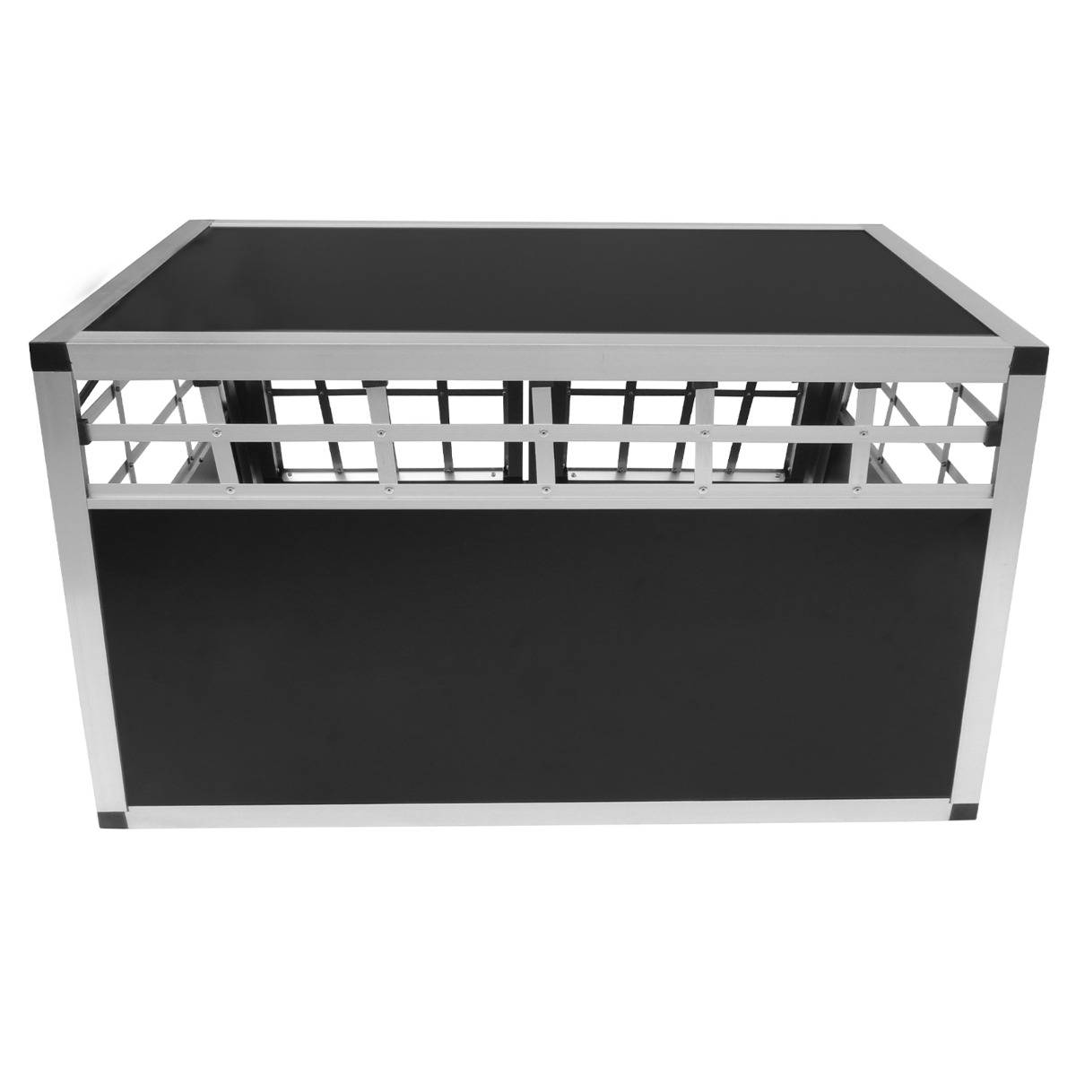 Monstershop medium 2-deurs alumium hondenbench