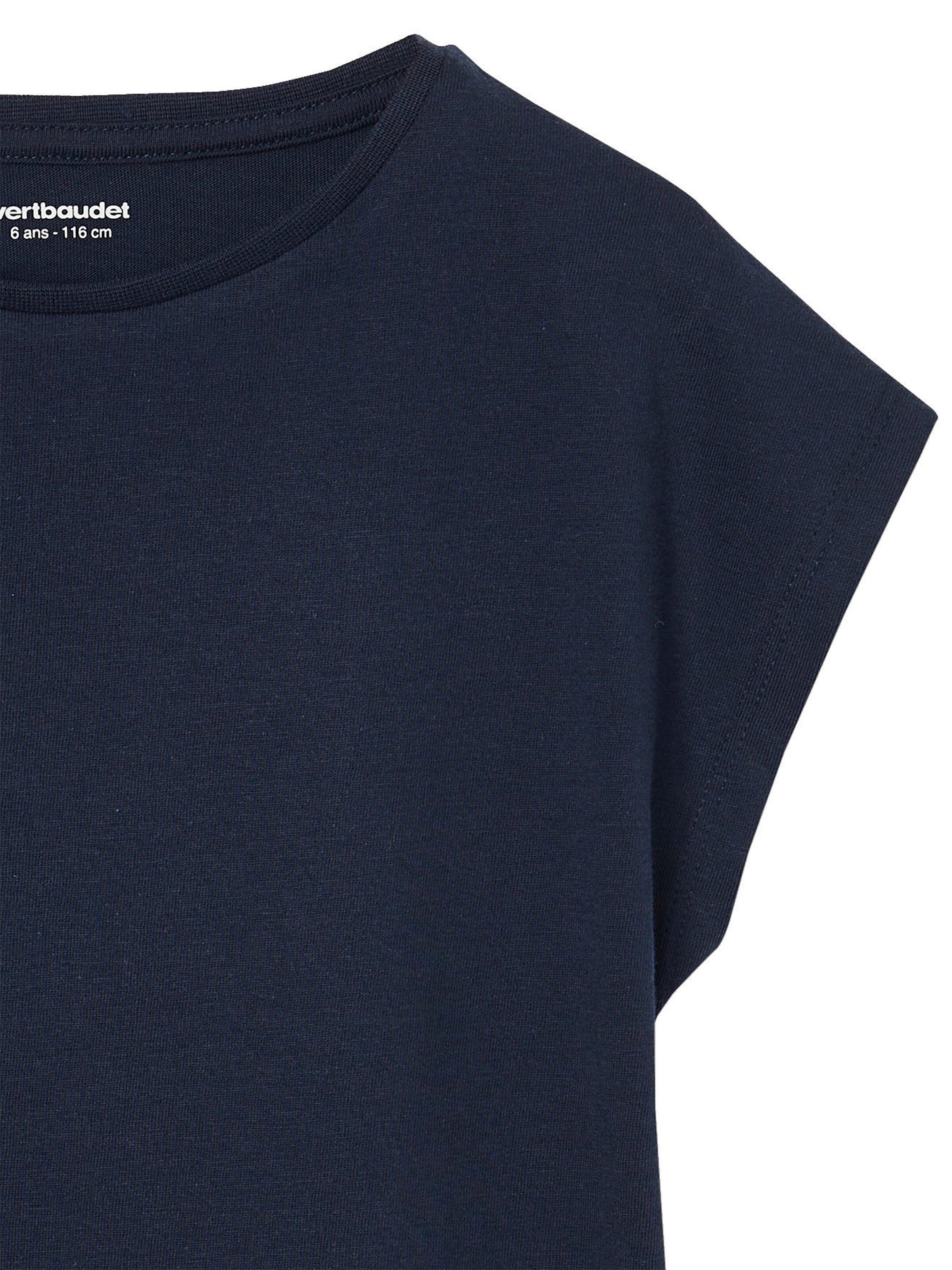 Vertbaudet 3er-Pack Mädchen T-Shirts BASIC marine
