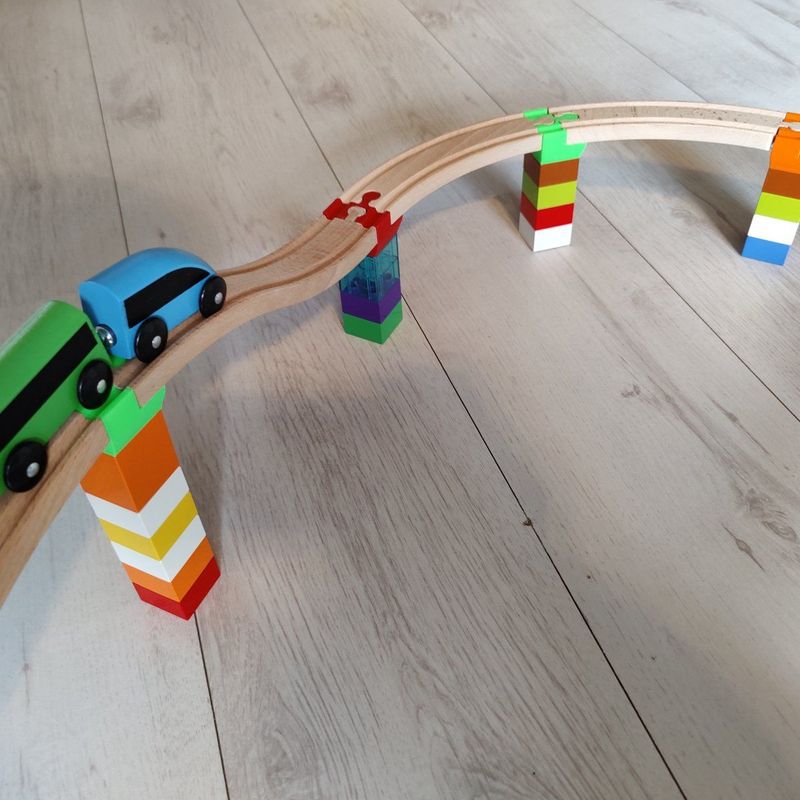 Duplo naar Houten Trein Adapter Set van 10