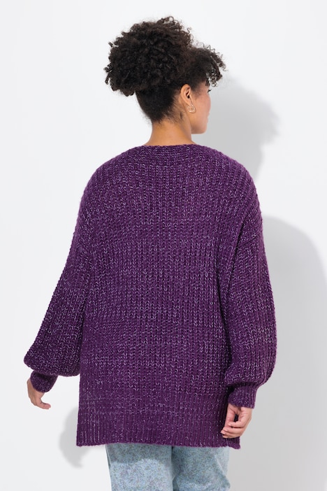 Pullover, oversized, V-Ausschnitt