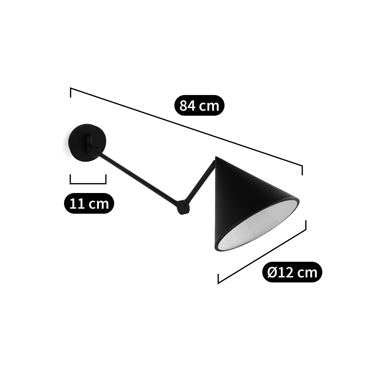 AM.PM<br>Luminária de parede articulada, Moke