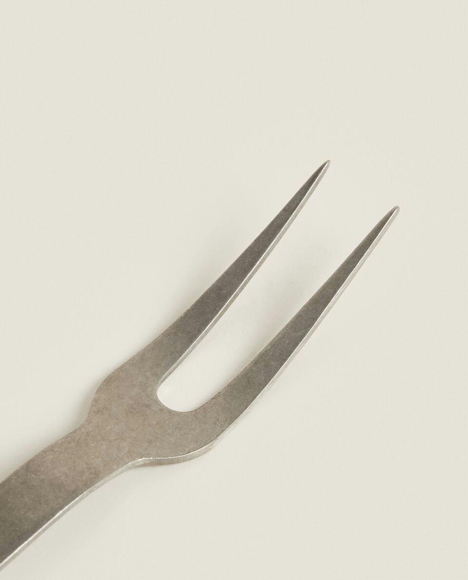 Garfo de aço com acabamento stonewash