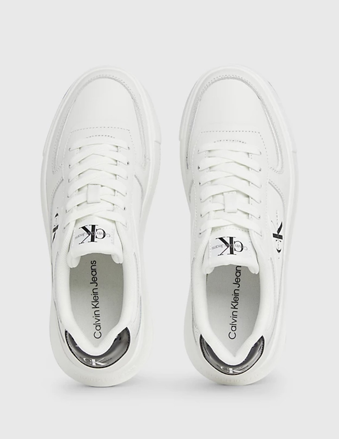 calvin klein Baskets de ville femme chunky cupsole low blanc