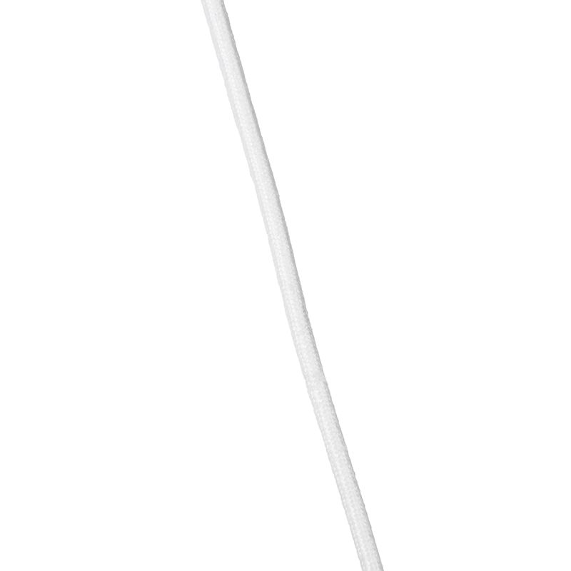 Landelijke hanglamp wit met rotan - Rattan
