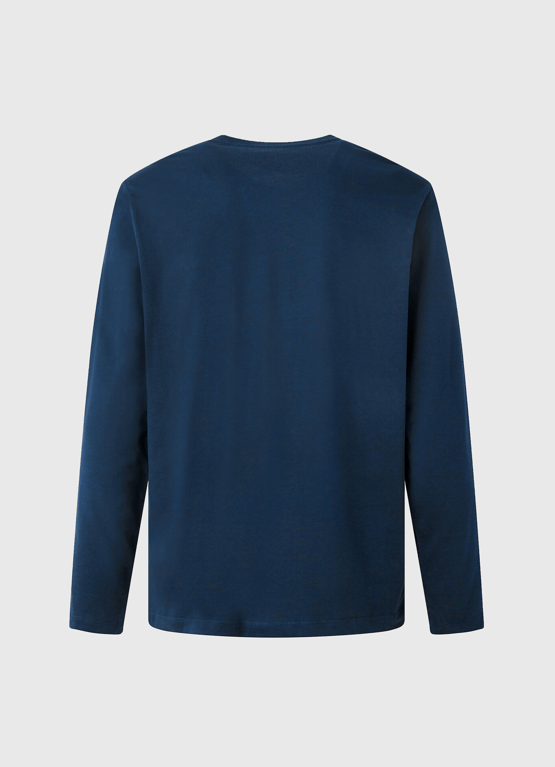 Camiseta de algodão com logotipo estampado - azul marinho