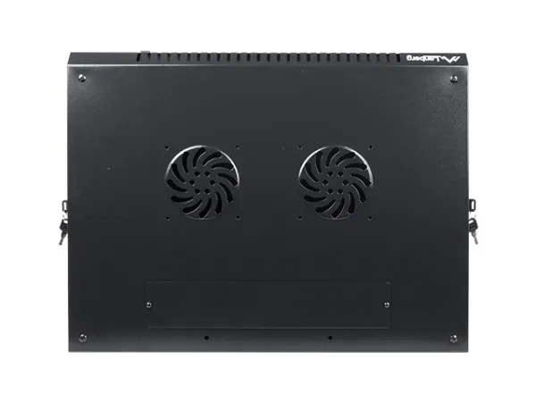 Lanberg - Rack kabinet - vægmonterbar - sort, RAL 9004 - 12U - 19