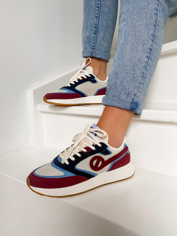 No Name - POWER JOGGER Burgundy/Dove