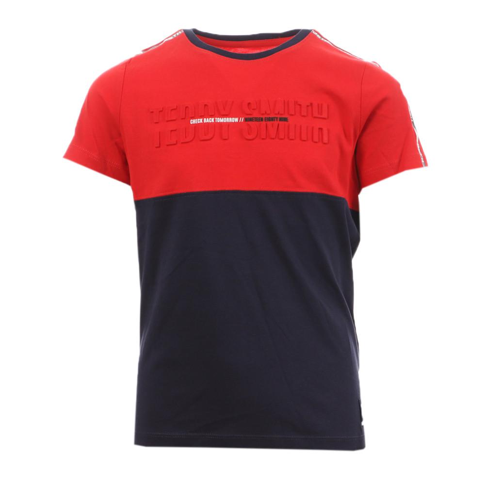 Teddy Smith T-shirt Rouge/Marine Garçon Teddy Smith Gordon