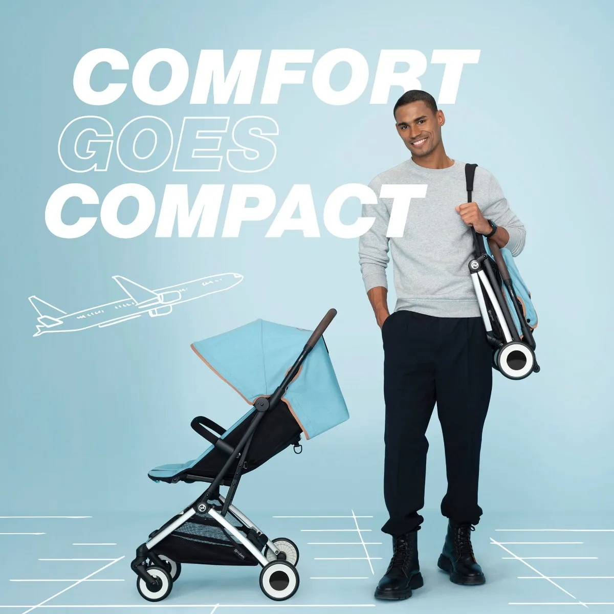 Cybex Poussette Orfeo - Ocean Bleu