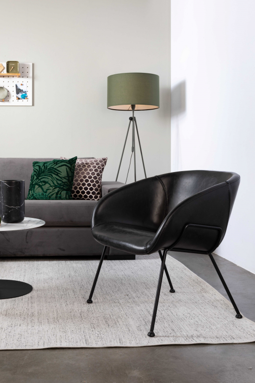 Zuiver Lesley vloerlamp zwart