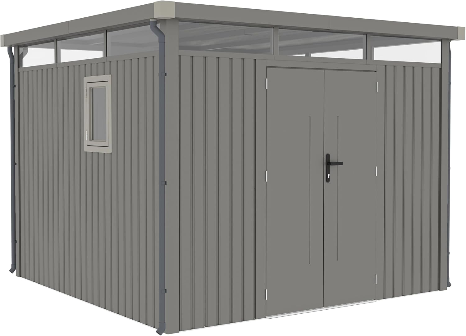 Rockford Lagos 300 Gartenhaus aus Metall, Grau