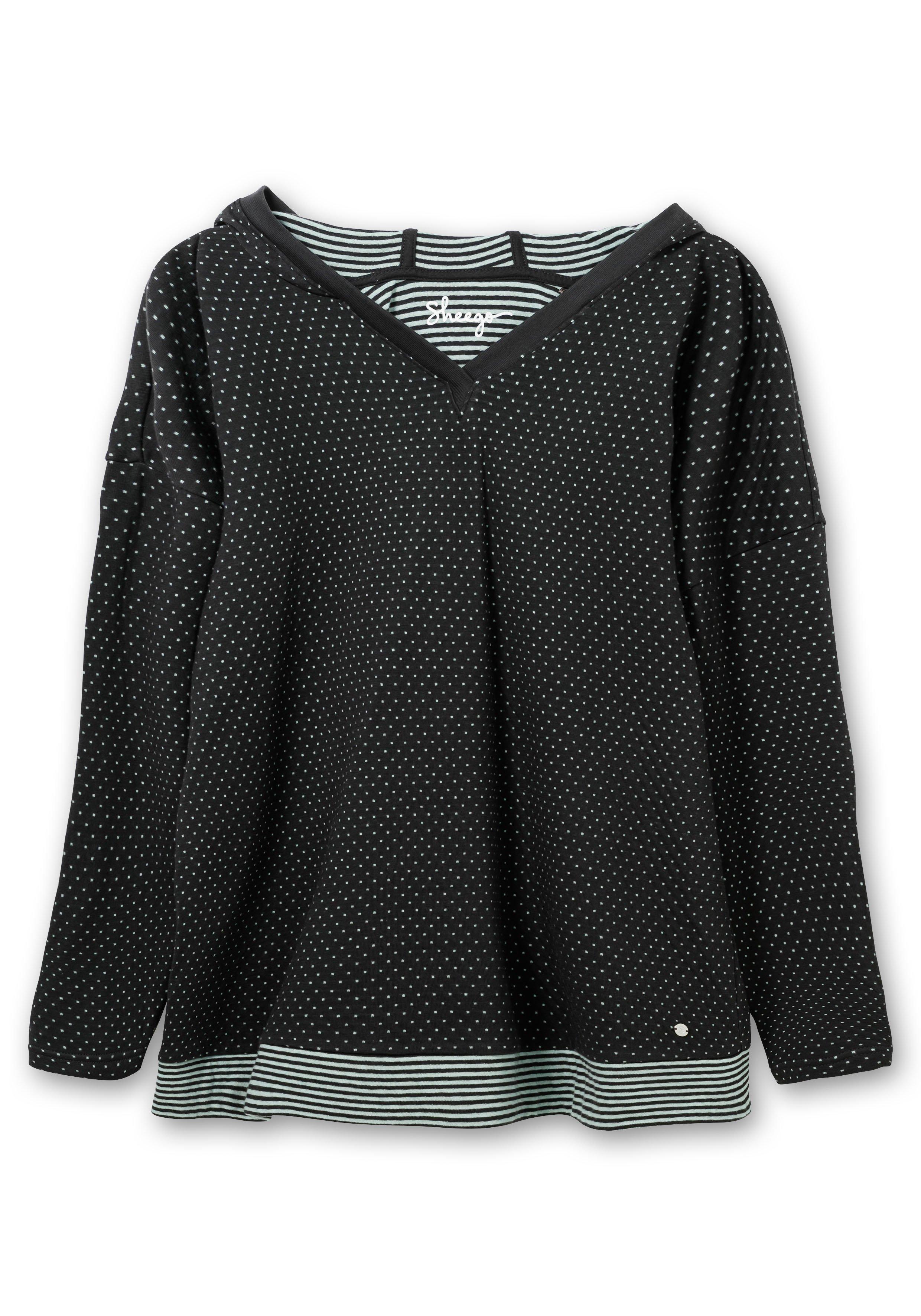 Relaxshirt mit Kapuze, in Double-Face-Optik