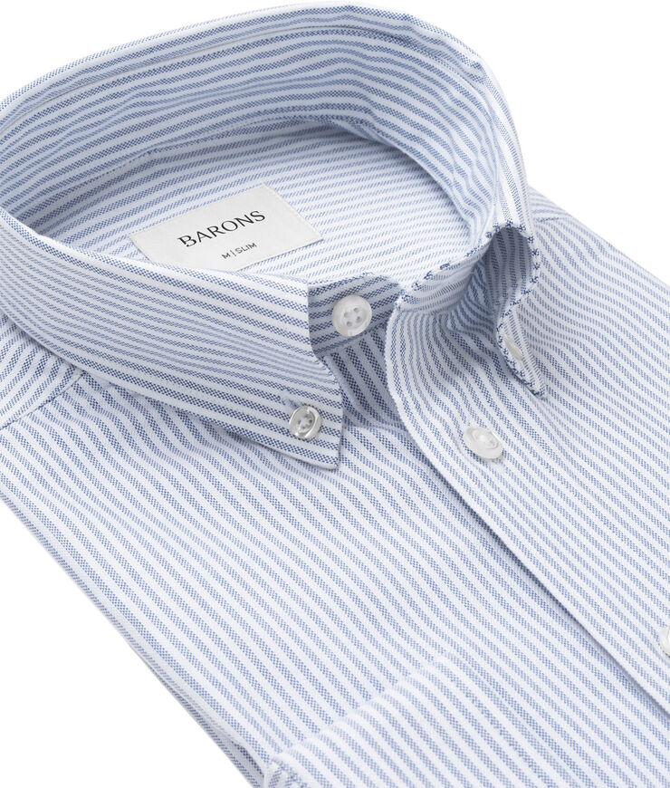 BARONS The Founder 4. 0 | Light blue stripe | Slim fit Light blue stripe