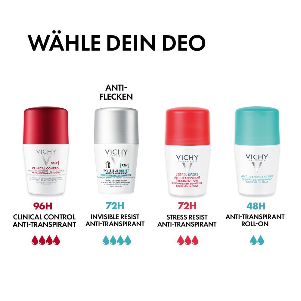 Vichy Deo Roll-on 72h Anti-Flecken, Anti-Transpirant