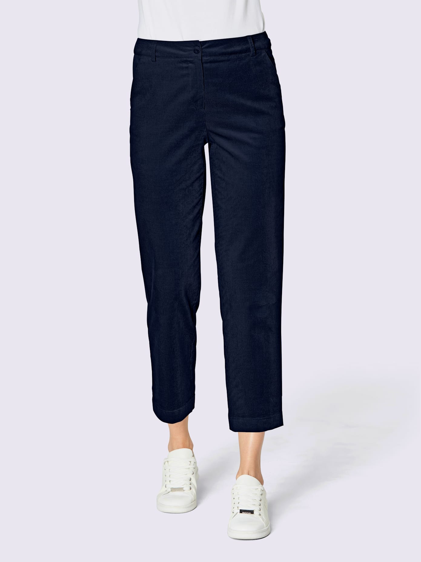 Pantalon velours côtelé coton/modal ultra-doux avec modal