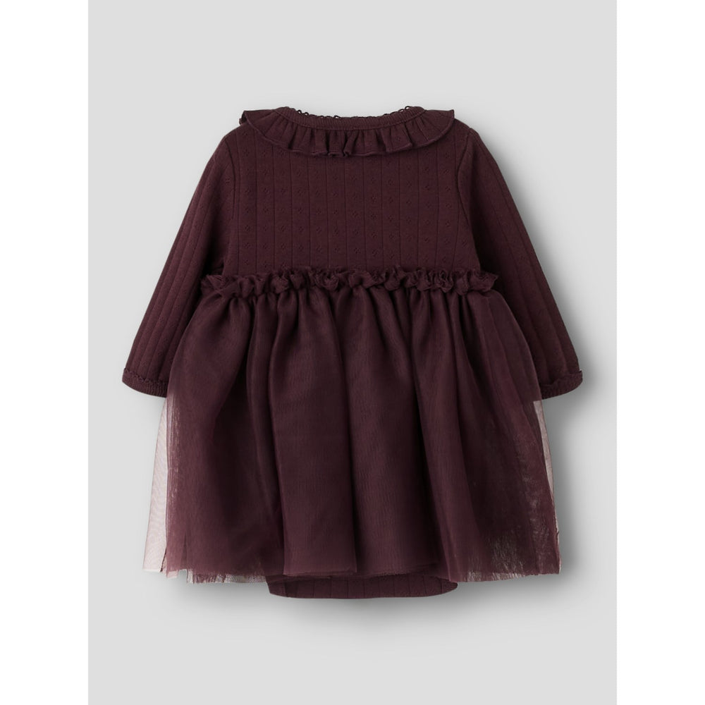 Køb Lil'Atelier Catawba Grape Nbfsolange Ls Tyl Body Kjole Lil