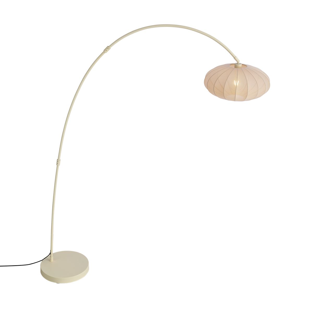 Japandi booglamp beige met kap - Bida