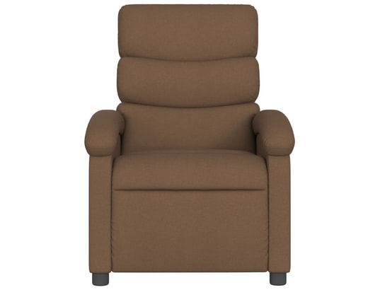 VIDAXL - Fauteuil Relaxation Fauteuil de massage inclinable - brun - tissu - 70x92x99,5cm