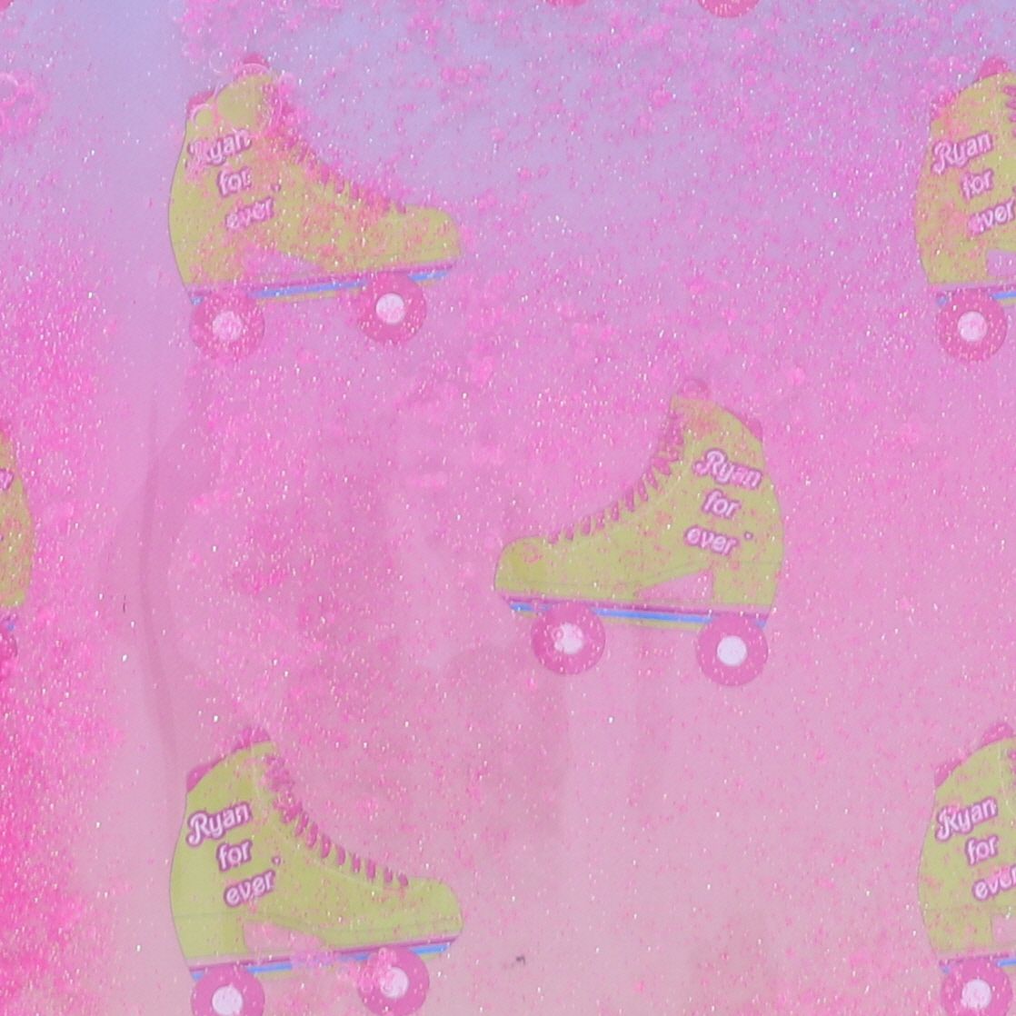 Cahier rose à paillettes Rollers Mercredi et Patati