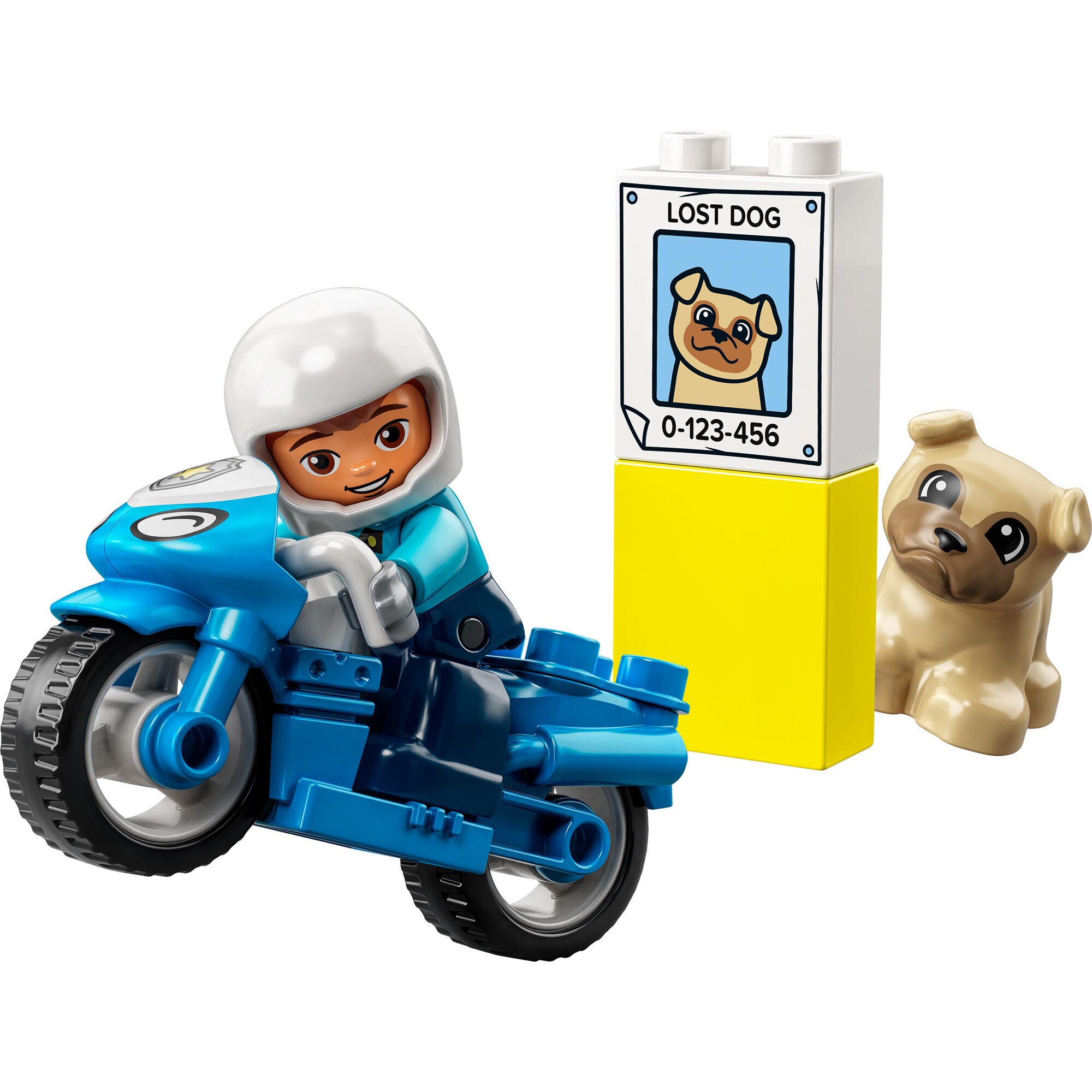 LEGO Konstruktionsspielzeug DUPLO Polizeimotorrad