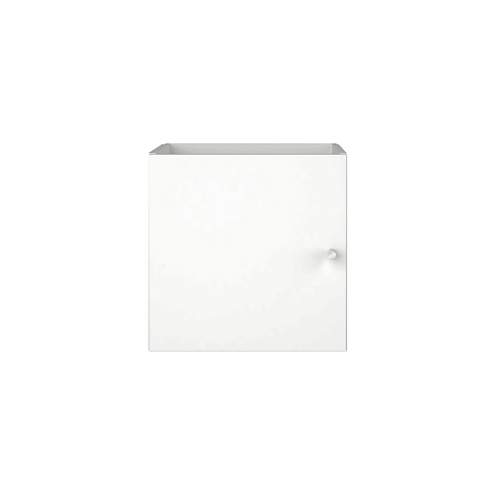Bloc avec porte pour étagère cube GoodHome Mixxit blanc