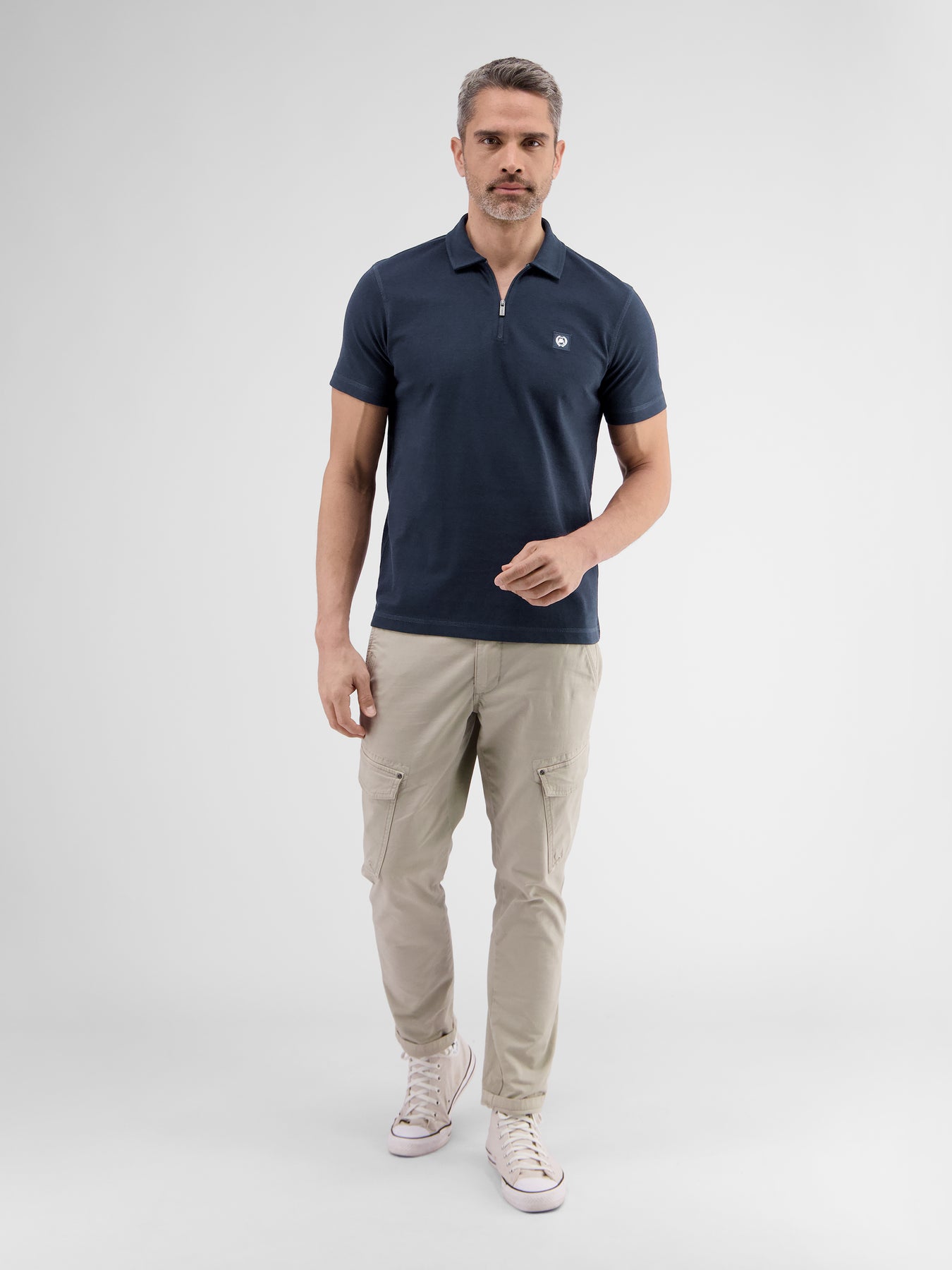 Poloshirt für Herren mit Reißverschluss in Cool & Dry Qualität