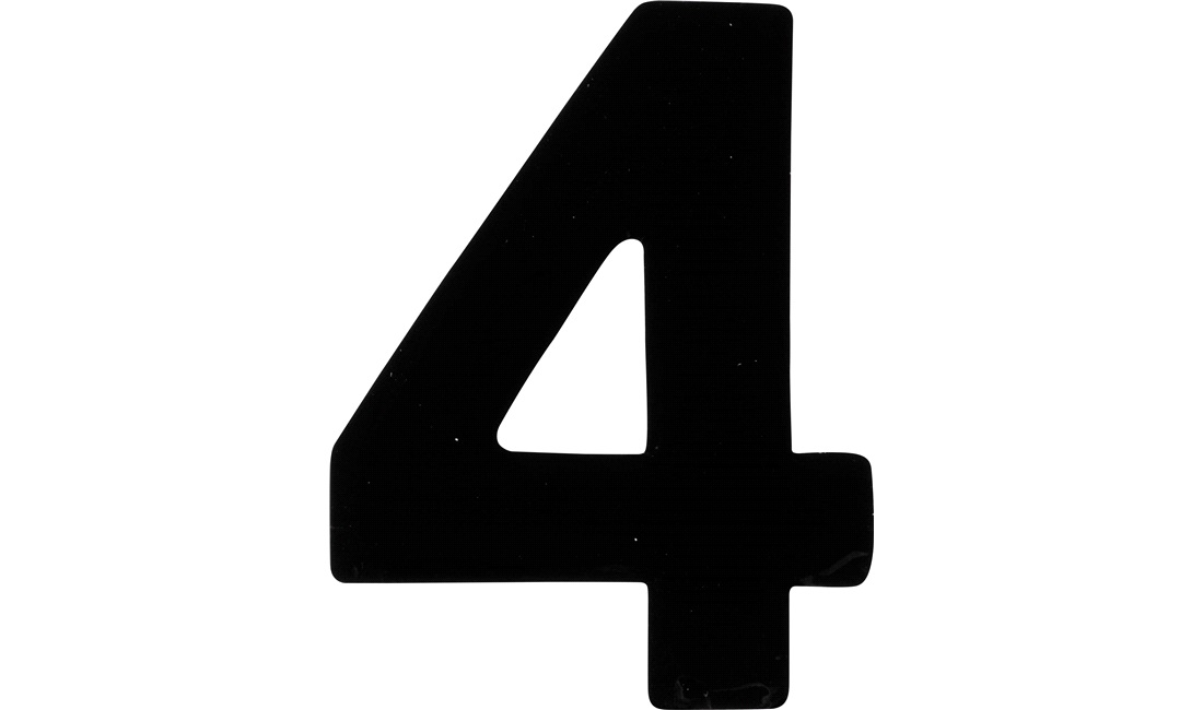 Klistermærke '4' 3