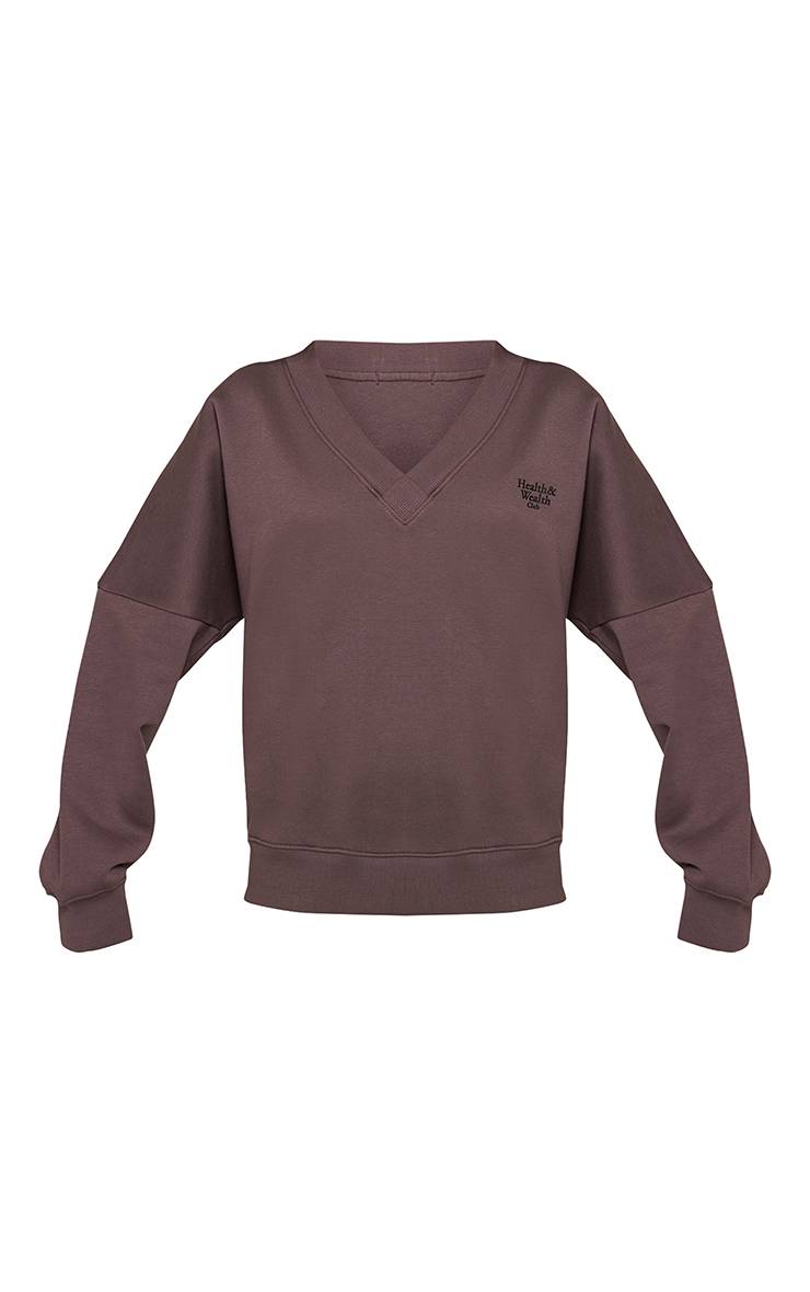 Sweat-shirt Col V Health Club